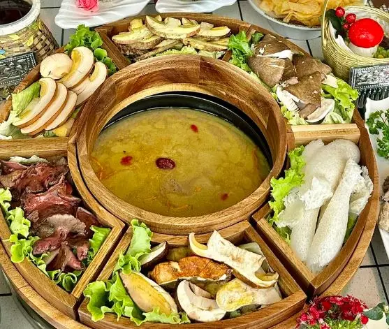 Wild Mushroom Hot Pot