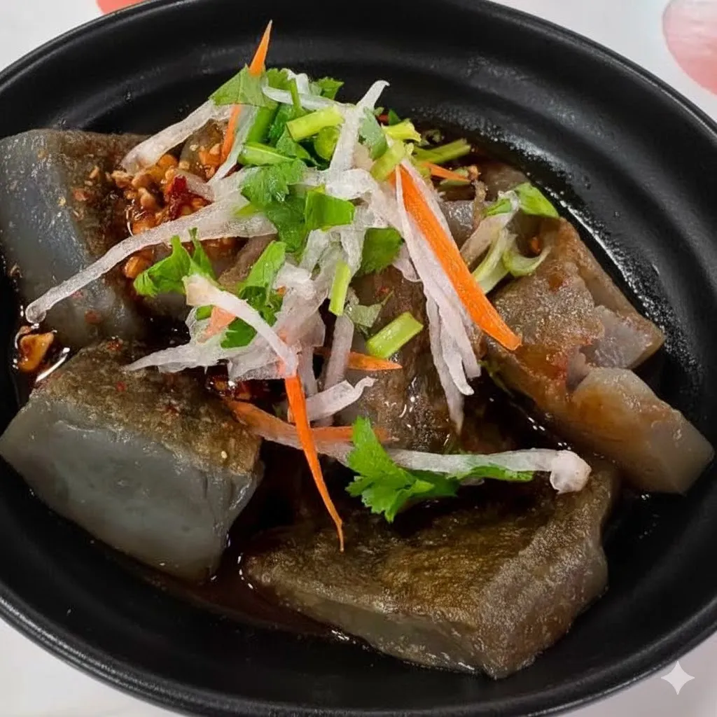 鶏豆涼粉 (ひよこ豆のゼリー)