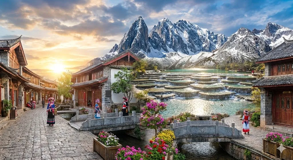 Lijiang Old Town and Snow Mountain