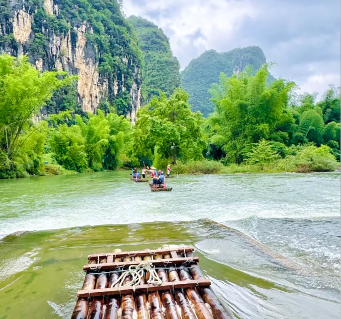 Yulong River Bamboo Raft (Jinlong Bridge - Old County)